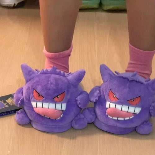 Gengar Plush Winter Slippers