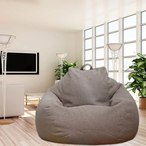 Comfortable Cotton Linen Bean Bag Chair Cover